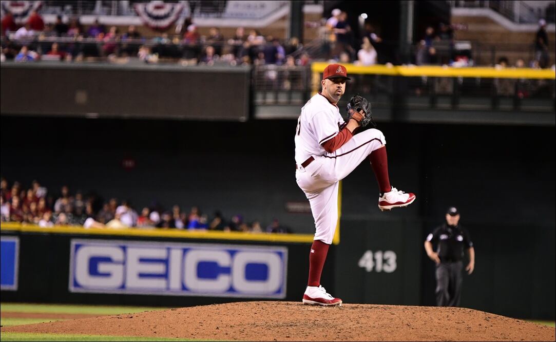 OLIVER PÉREZ DISPUTA SU TEMPORADA 20 EN LAS GRANDES LIGAS - FOTO: @LosDbacks