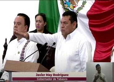 Javier May Rodríguez rindió protesta como gobernador de Tabasco y anuncia seis iniciativas clave