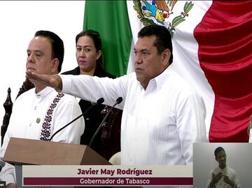 Javier May Rodríguez rindió protesta como gobernador de Tabasco y anuncia seis iniciativas clave