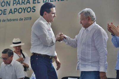Cuente conmigo señor Presidente, dice Silvano Aureoles a AMLO
