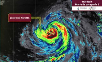 Marie ya es huracán categoría 2; hay pronóstico de fuertes lluvias en estos estados