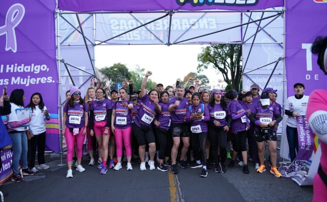 Carrera "EncarreradasMH 2025" celebra a las mujeres; más de 3 mil participantes en Miguel Hidalgo. Foto: Omar Díaz