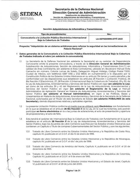 Sedena quiere blindar Palacio Nacional contra drones