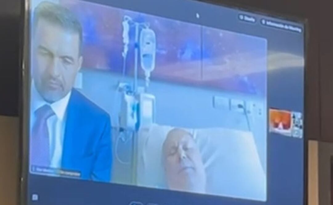 Audiencia de Duarte desde el hospital. Foto: Especial