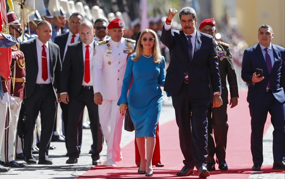 Nicolás Maduro asume su tercer mandato en Venezuela. Foto: AP