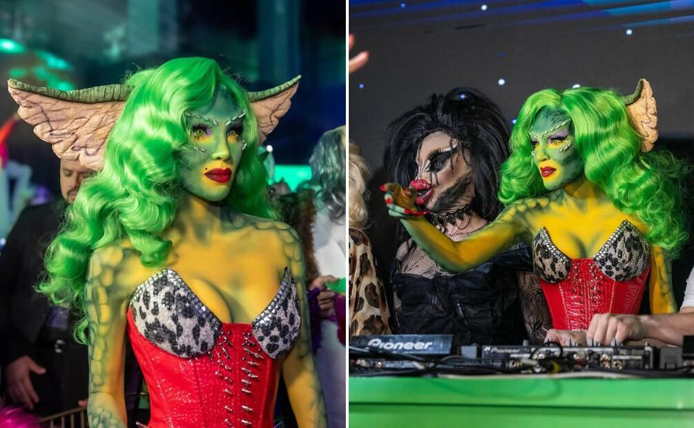 Días antes de la celebración, Belinda compartió con sus seguidores algunos momentos de su visita a 'El castillo del terror', tienda de disfraces. Foto: Especial. Instagram @prensadanna (Lulú Urdapilleta)