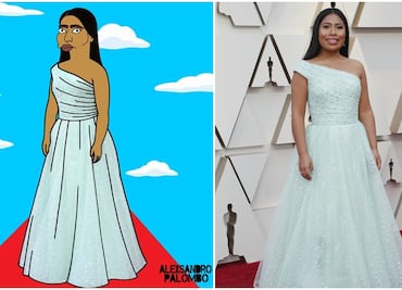 Yalitza Aparicio defiende su origen al estilo Simpson