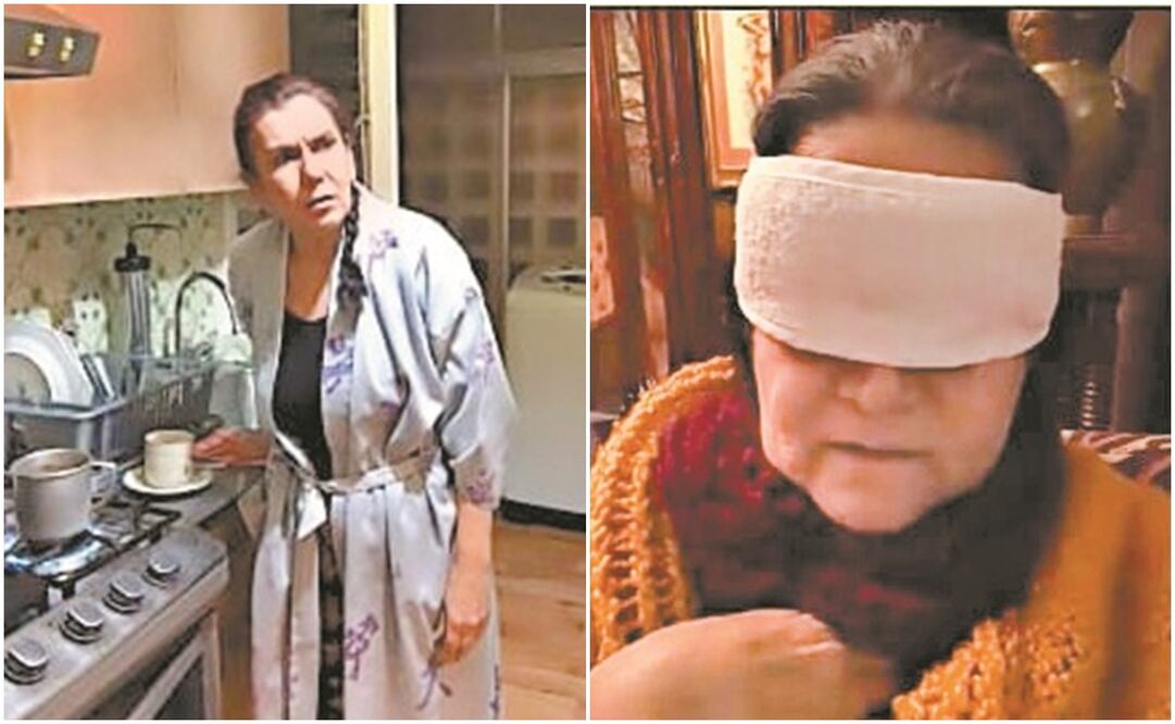 Electra y su madre, de la obra Otra Electra, en la que las actrices han actuado desde sus casas y espacios íntimos. Fotos: Cortesía otra electra