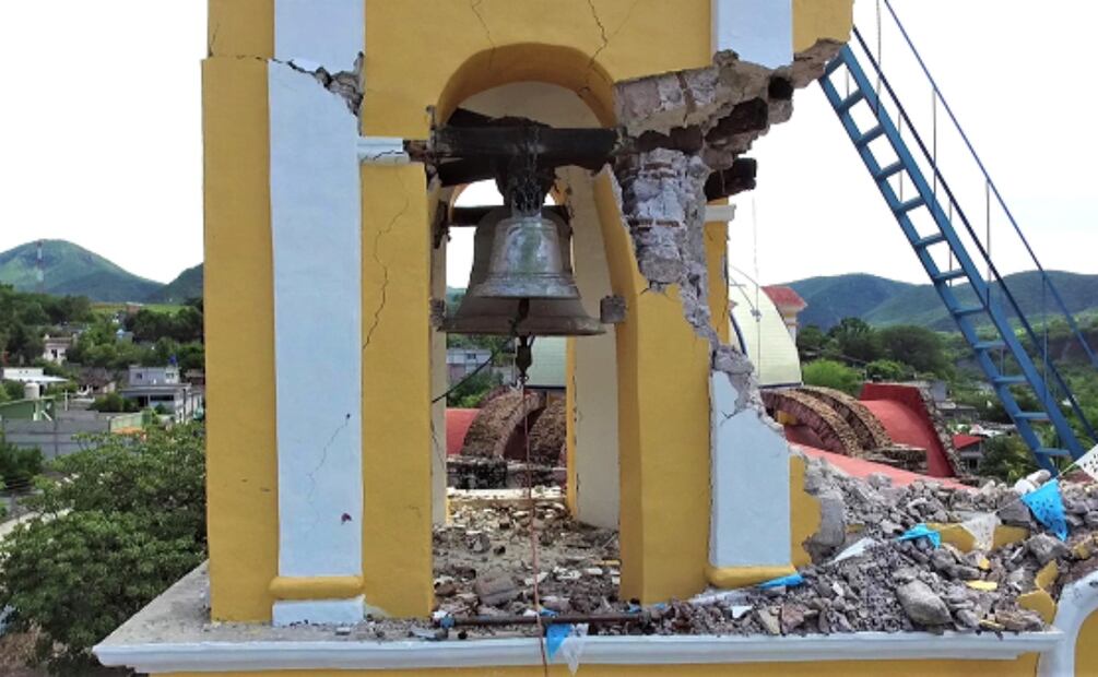 Templo de Santa Ana Tamazola en Jolalpan, Puebla, construido en el siglo XCIII. Foto: Cortesía de la comunidad.