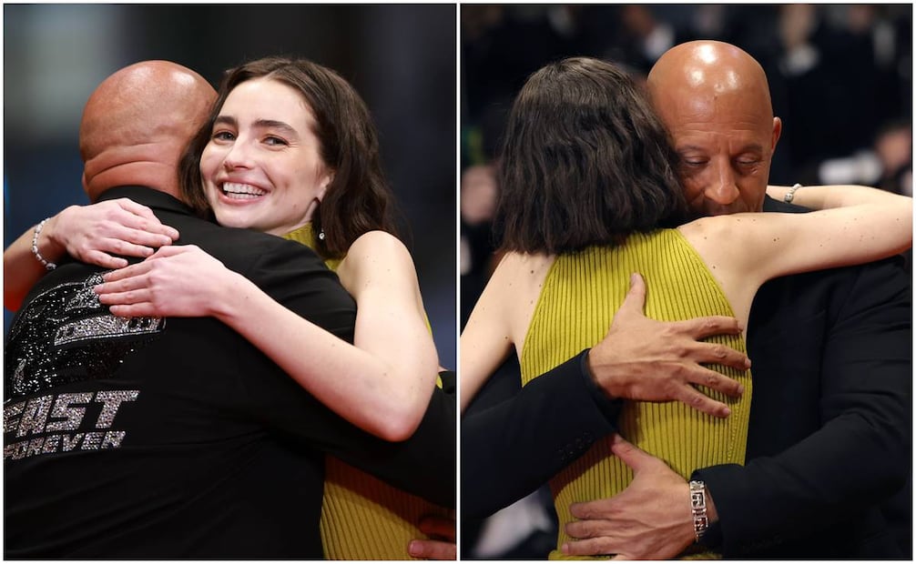 El abrazo entre Vin Diesel y Meadow Walker.
Foto: EFE/EPA/CLEMENS BILAN.