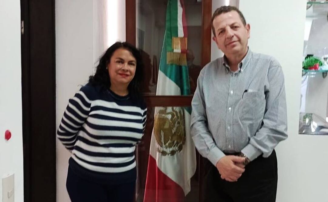 Margarita Saldaña y Fadlala Akabani. Foto:Tomada de @SedecoCDMX