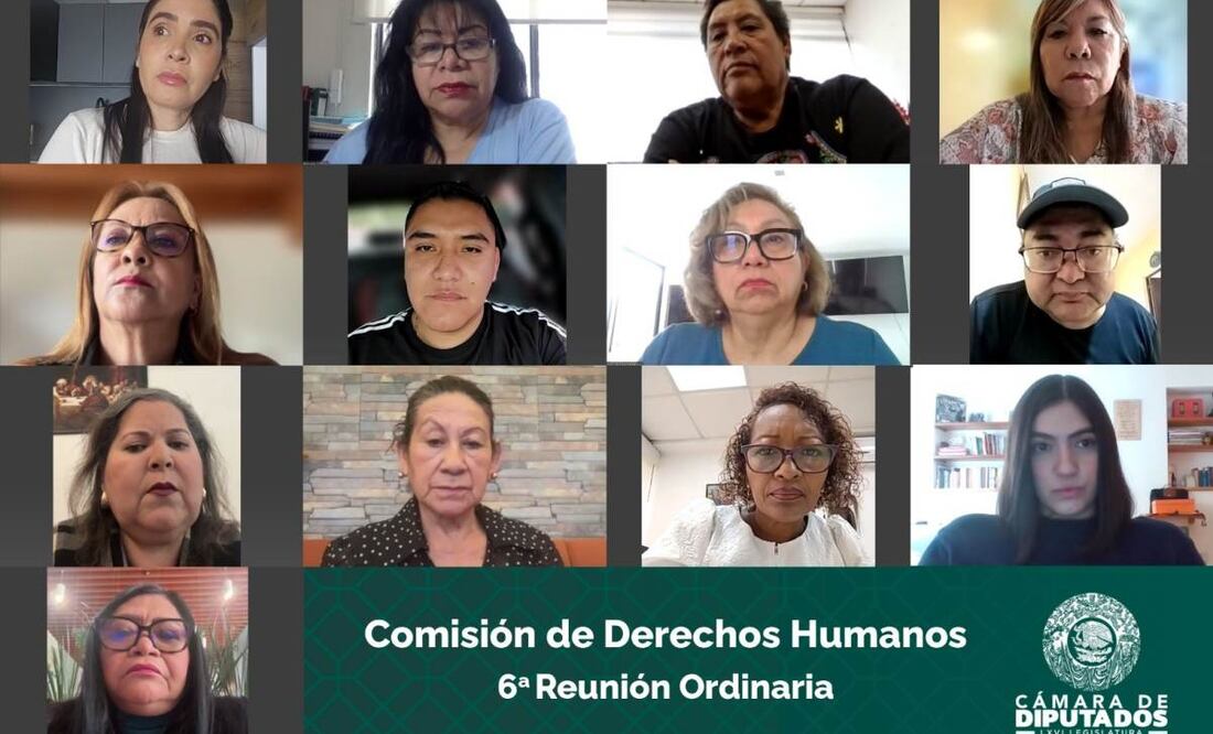 Sesión de la Comisión de Derechos Humanos de la Cámara de Diputados. Foto: Especial