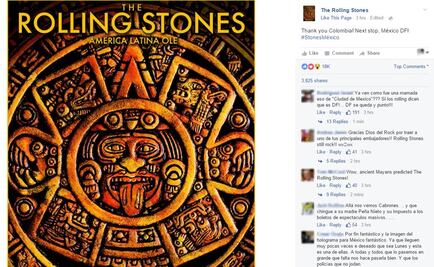 Los Rolling Stones anuncian que ya piensan en... ¿el DF?