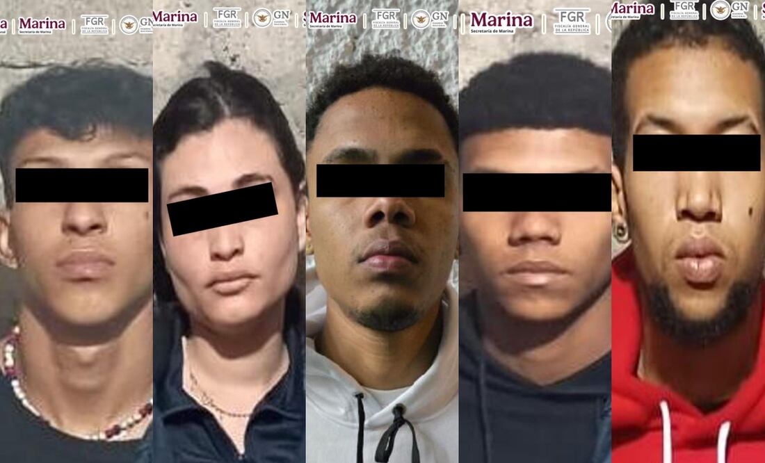 Detienen a cinco personas extranjeras por narcomenudeo y trata de personas (05/12/2024). Foto: Especial