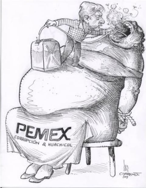 Crítica e ironía: 5 cartones de EL UNIVERSAL sobre el huachicol y el desabasto