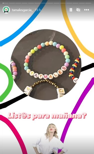 El friendship bracelets de Tamales Gracía. Foto: Instagram