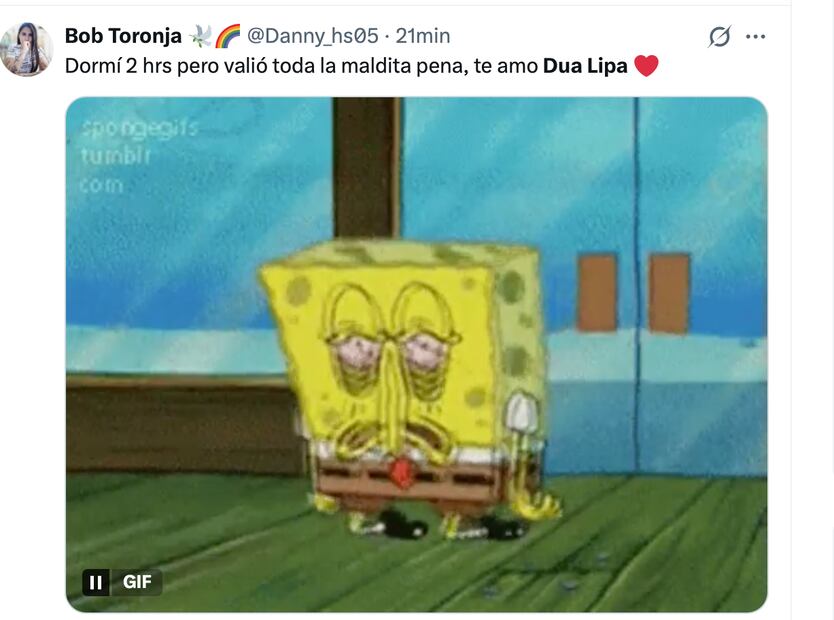 Los mejores memes del concierto de Dua Lipa en CDMX. Foto: Captura de pantalla