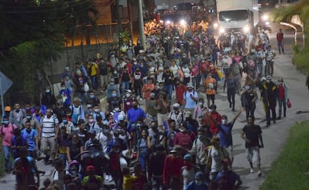 Se reanudaron anoche caravanas de migrantes en Honduras