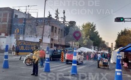Bucareli amanece cerrada por presencia de manifestantes