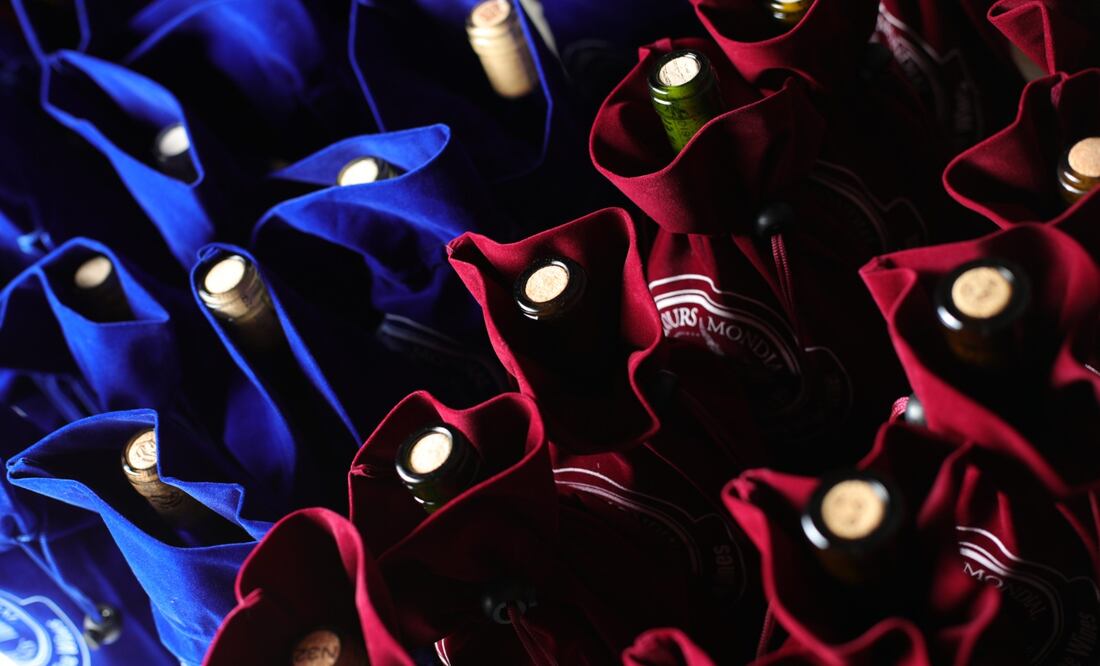 Botellas cubiertas para la México Selection by Concours Mundial de Bruxelles. Foto: Edgar Silva Fuentes/EL UNIVERSAL