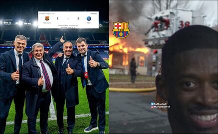 Barcelona fue eliminado de la Champions League por el PSG y es víctima de los memes