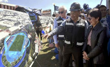Rectora de la BUAP coloca primera piedra de pista de atletismo; contará con aval de World Athletics
