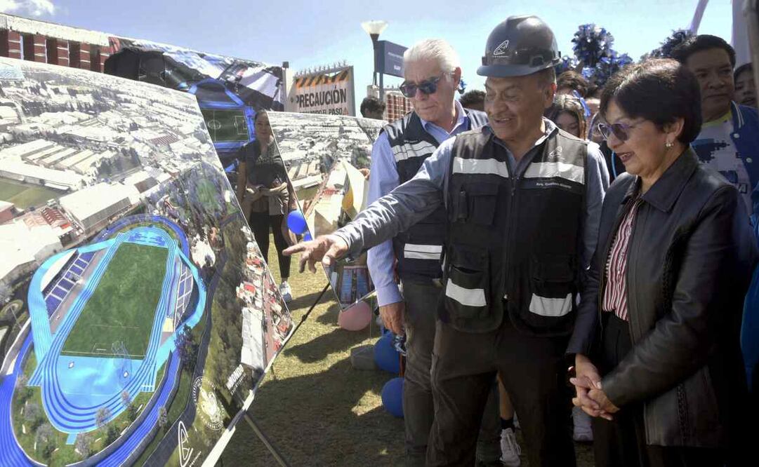 Inician obras de pista de atletismo en  en la preparatoria Alfonso Calderón Moreno / Foto: Especial