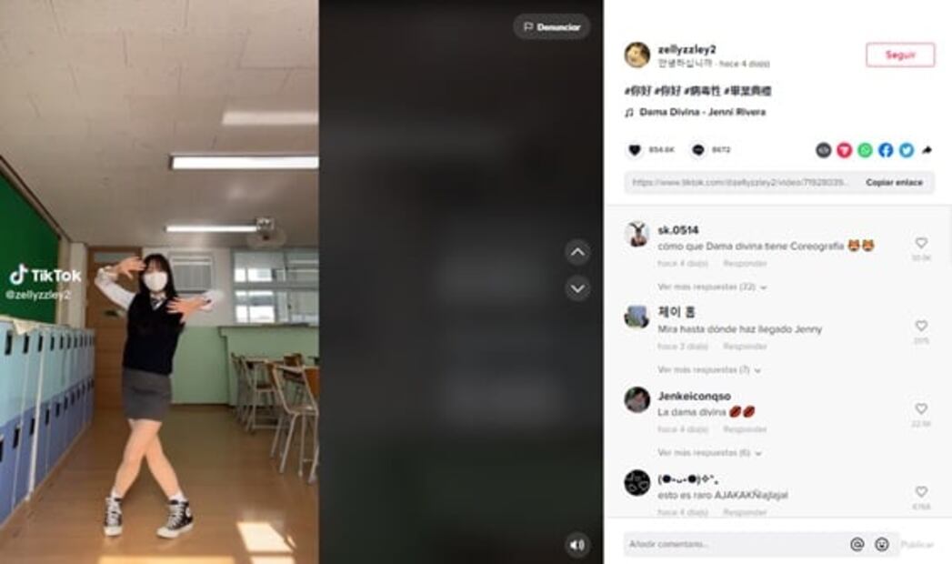 TikTok: En Corea bailes virales son con música de Paquita la del Barrio y Jenni Rivera