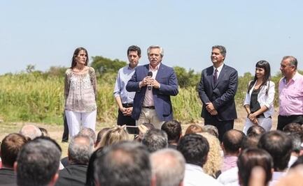 "Gracias a todes", dice el presidente argentino durante acto público 