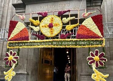 Iztapalapa diseña portada floral para recibir a la nueva Corte; plasma mensaje de unidad con el pueblo, asegura alcaldesa