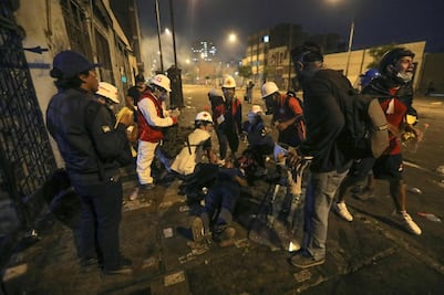 Muere otro manifestante en las protestas antigubernamentales en Lima