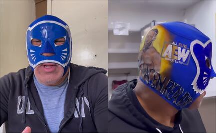 VIDEO: Blue Panther y su espectacular máscara que utilizará para enfrentar a un leyenda de WWE