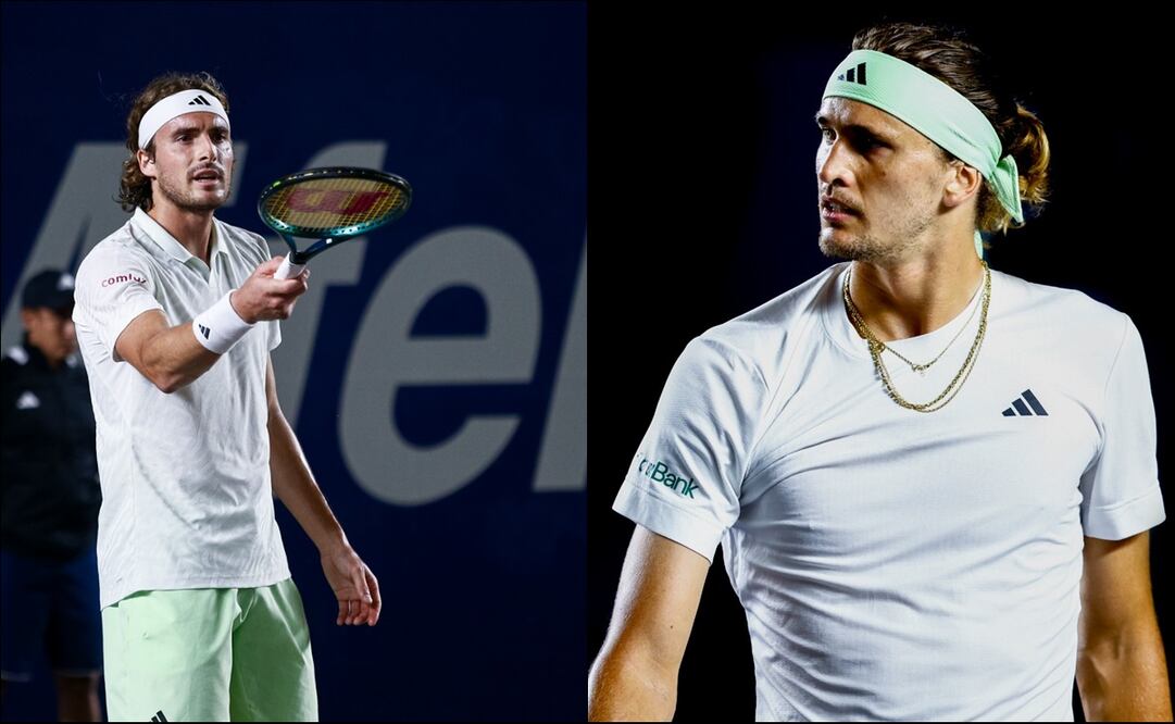 Stefanos Tsitsipas y Alexander Zverev, entre los cuatro mejores en Los Cabos / Foto: Especiales
