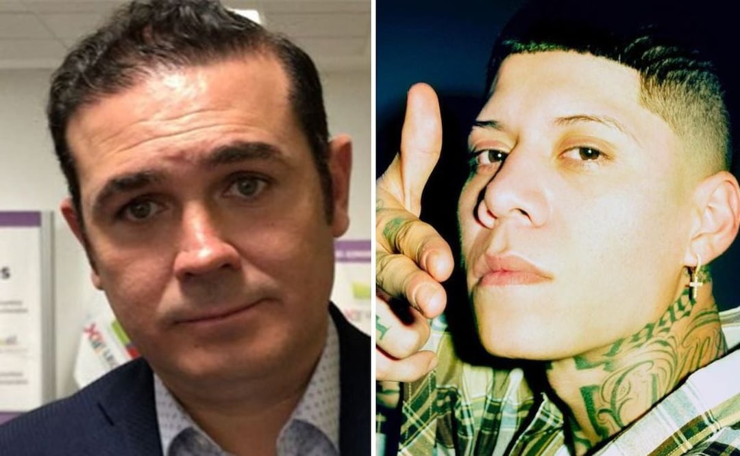 Santa Fe Klan y el alcalde de Guanajuato. Foto: producción El Universal