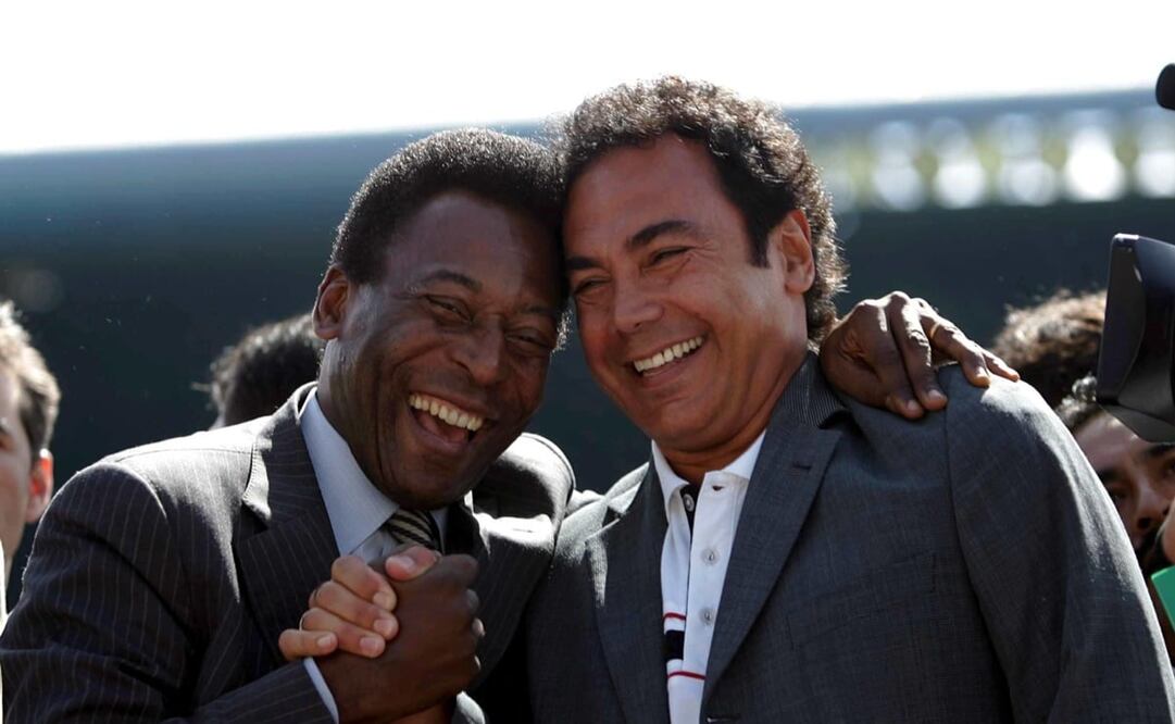Pelé y Hugo Sánchez / FOTO: Twitter: @hugosanchez_9