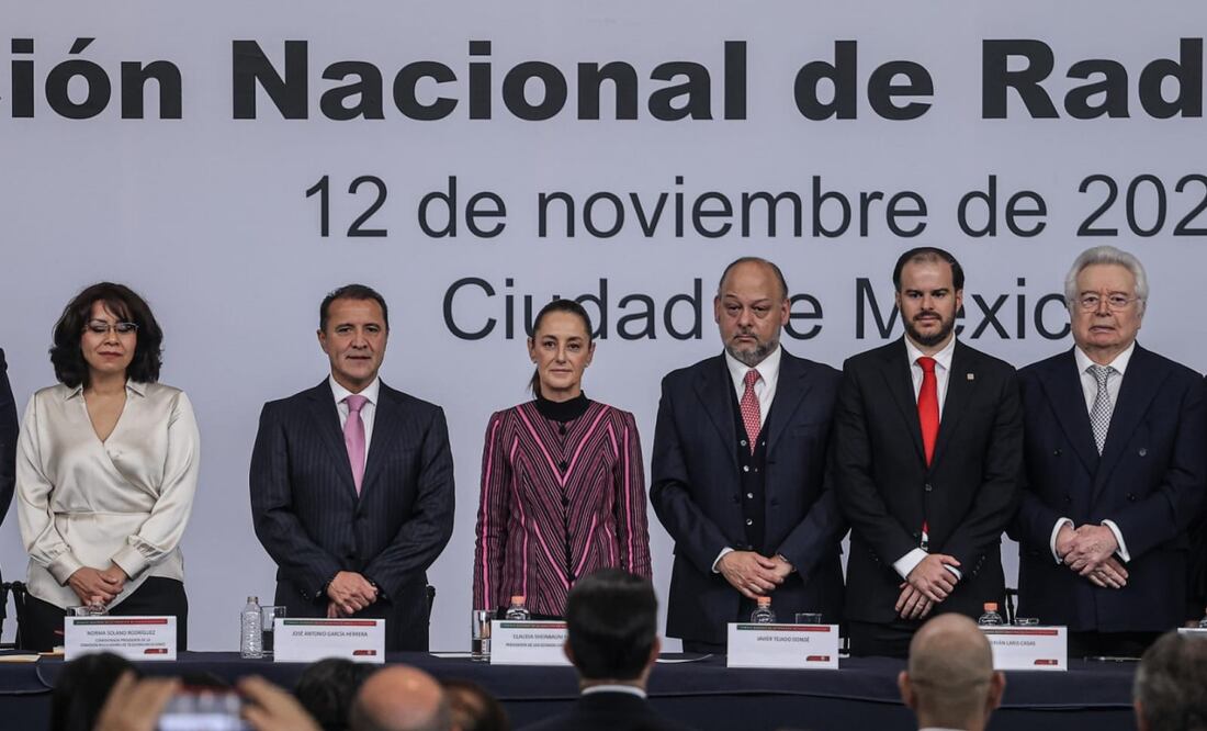 Claudia Sheinbaum en la Convención Nacional de Radio y Televisión 2025. Foto: Gabriel Pano / EL UNIVERSAL