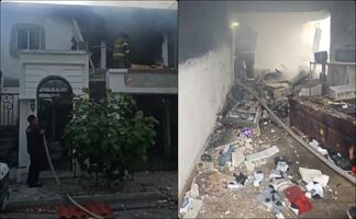 Joven sufre quemaduras tras explosión por acumulación de gas en Monterrey; un perrito también resultó lesionado