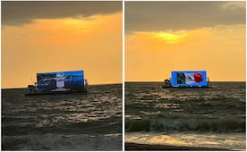 Captan anuncios flotantes en mar de Puerto Vallarta en Jalisco; empresa responsable se pronuncia en redes