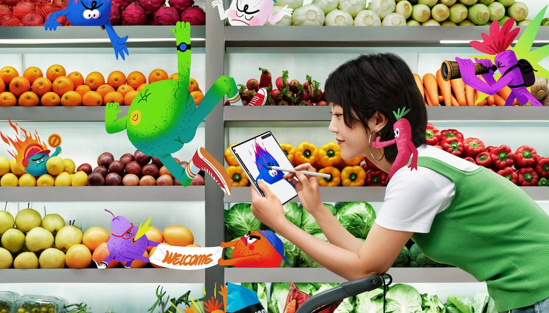 Cuenta con una pantalla OLED PaperMatte de 12 pulgadas. Foto: Huawei