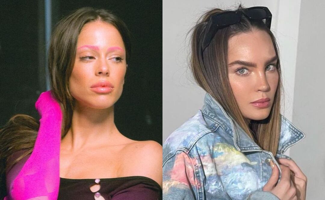 Tini Stoesel y Belinda se tiñeron las cejas de color. Fuente: Instagram @belindapop y @tinistoessel