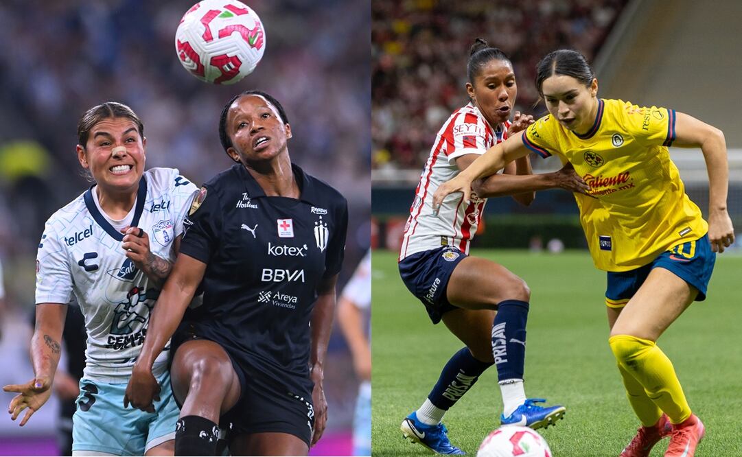 Pachuca, Monterrey, América y Chivas durante las semifinales de la Liga MX Femenil - Fotos: Imago7