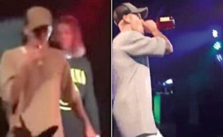 Justin Bieber se droga en show y lo presume