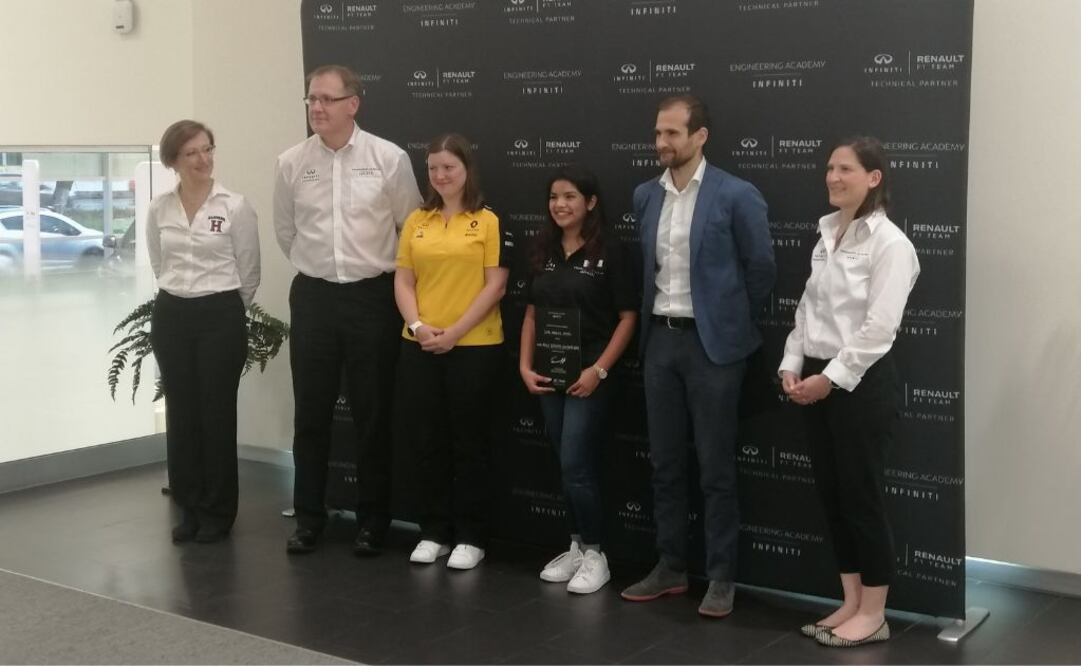 Estudiante mexicana trabajará con INFINITI y la F1 