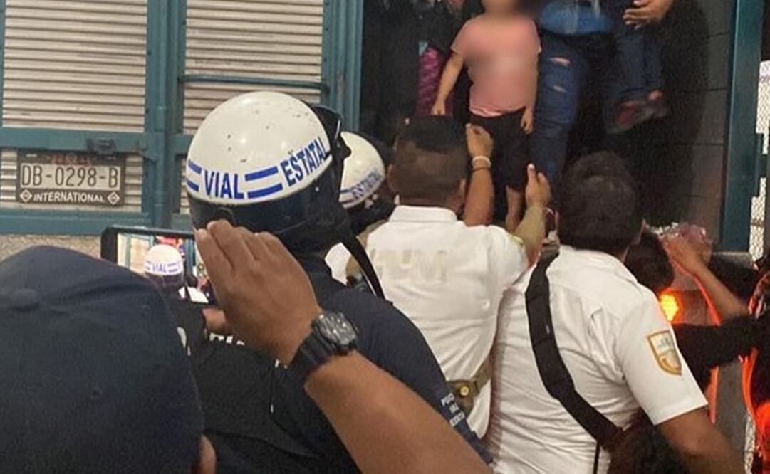 Operativo del INM en Oaxaca. Foto: Cortesía INM