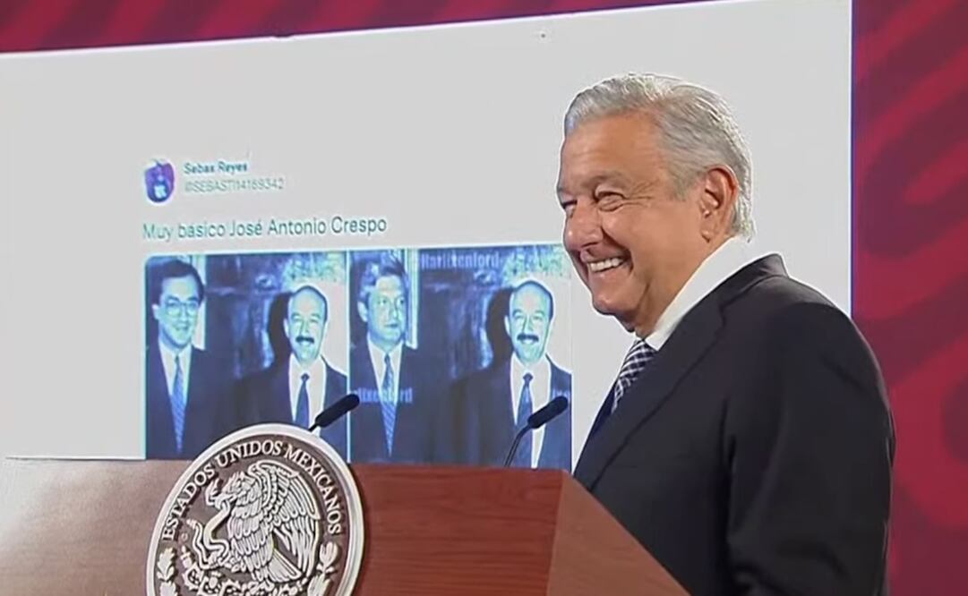 AMLO acusó al analista José Antonio Crespo de difundir una imagen falsa. Foto: Captura de pantalla