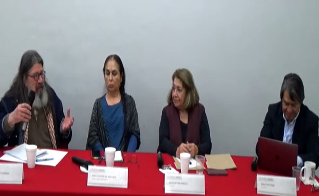 (Izq.) Echenique durante el Seminario Patrimonio Cultural. Antropología, Historia y Legislación. Foto: Youtube Coordinación Nacional de Antropología