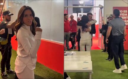 Eva Longoria festejó el triunfo del Necaxa y abrazó a Nicolás Larcamón; "Fuerza Rayos"