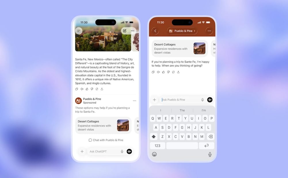 Llega ChatGPT con anuncios: cuáles serán las cuentas afectadas. Imagen: OpenAI