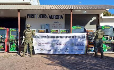 Aseguran 48 maquinitas tragamonedas en Mazatlán, Sinaloa; hallan vehículo abandonado con armas en su interior