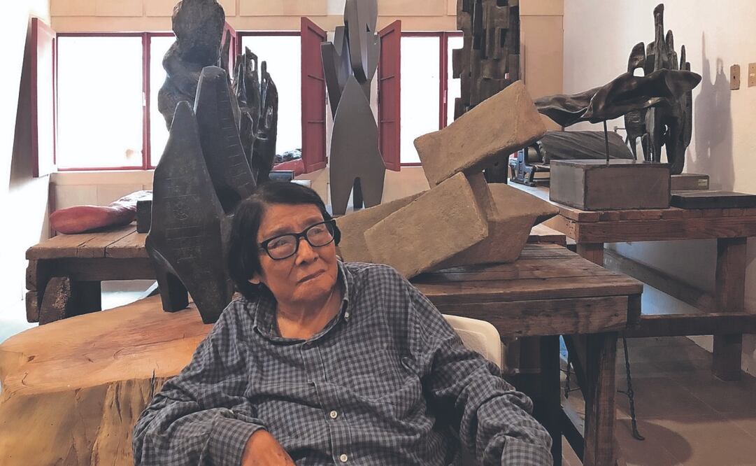 Las hijas de la creadora María Lagunes (en la imagen) apoyaron en la selección de las 40 piezas para la muestra. Fotos: Galería de Arte Mexicano